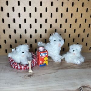 White Plush Dog Toy Set for 18 inch dolls - Battat